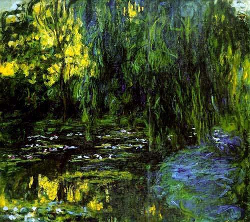 Claude Monet Water Lily Pond and Weeping Willow, Spain oil painting art